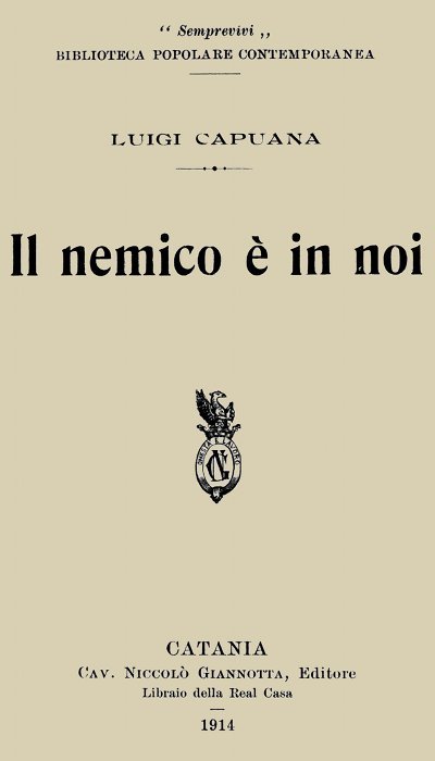 Il nemico è in noi cover