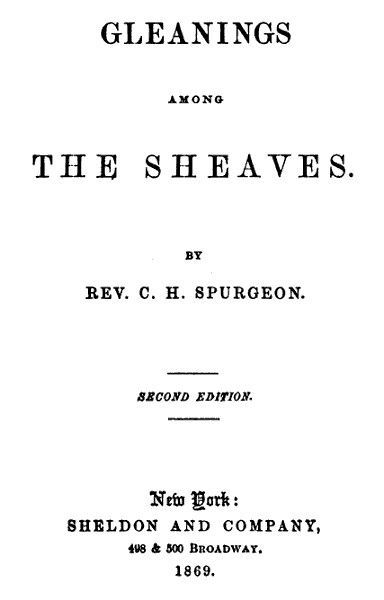 Gleanings among the Sheaves cover