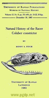 Natural History of the Racer Coluber constrictor cover