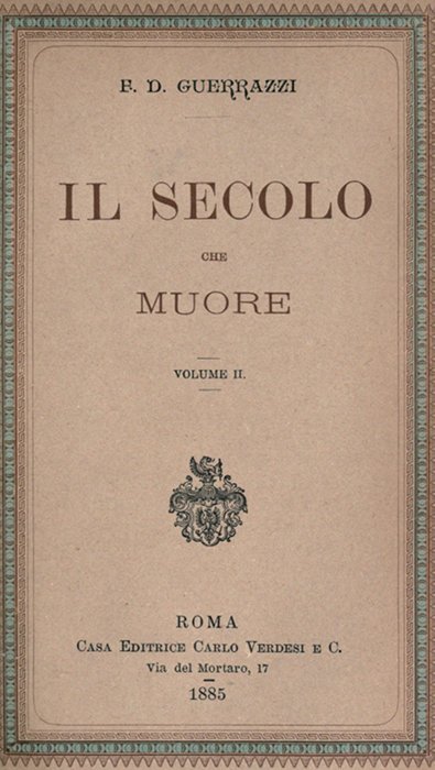 Il secolo che muore, vol. II cover