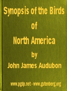 A Synopsis of the Birds of North America cover