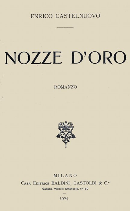 Nozze d'oro: romanzo cover