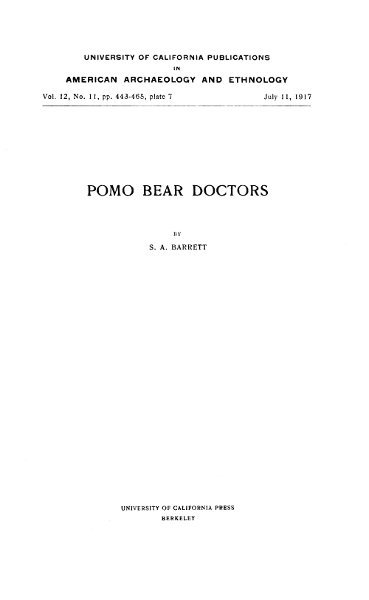 Pomo Bear Doctors cover
