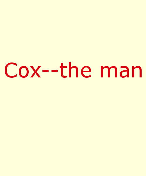 Cox—The Man cover
