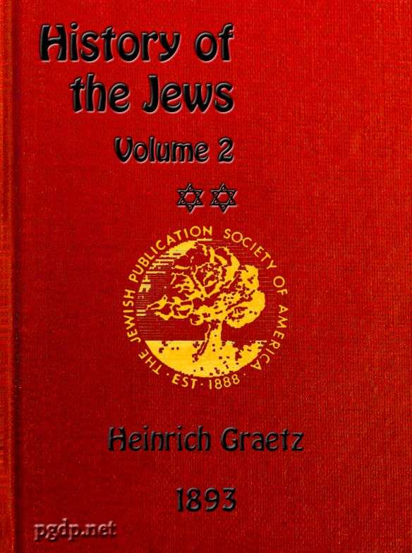History of the Jews, Vol. 2 (of 6) cover