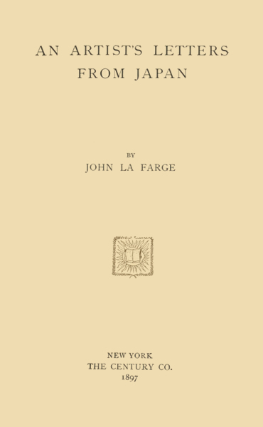 An Artist's Letters from Japan cover