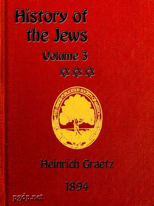 History of the Jews, Vol. 3 (of 6) cover