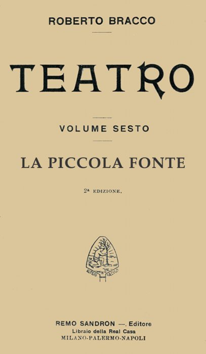 La piccola fonte: Dramma in quattro atti cover