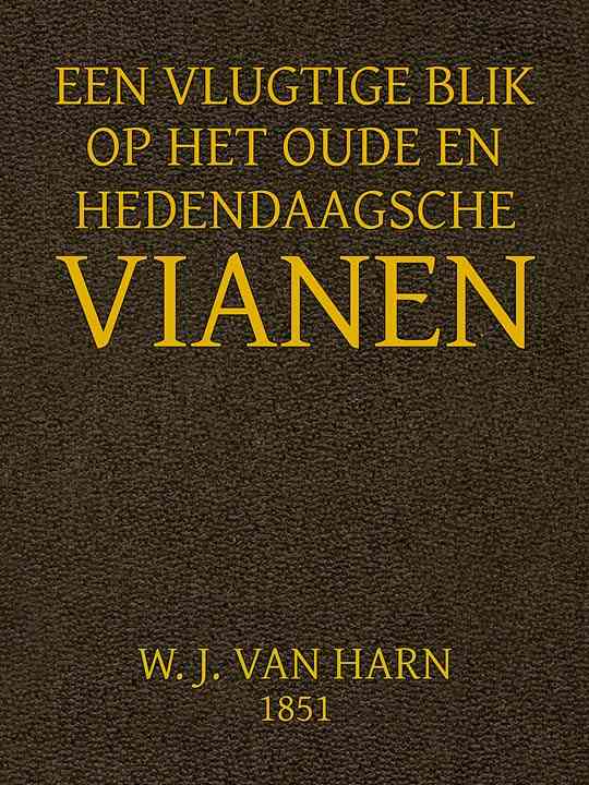 Een Vluchtige Blik op het oude en hedendaagsche Vianen cover