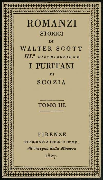 I Puritani di Scozia, vol. 3 cover