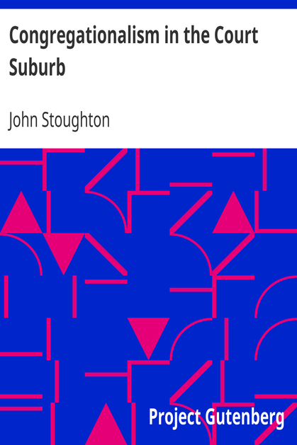 Congregationalism in the Court Suburb cover