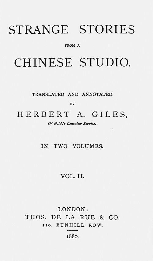 Strange Stories from a Chinese Studio, Vol. 2 (of 2) cover