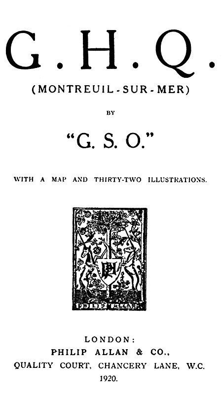G. H. Q. (Montreuil-Sur-Mer) by "G.S.O." cover