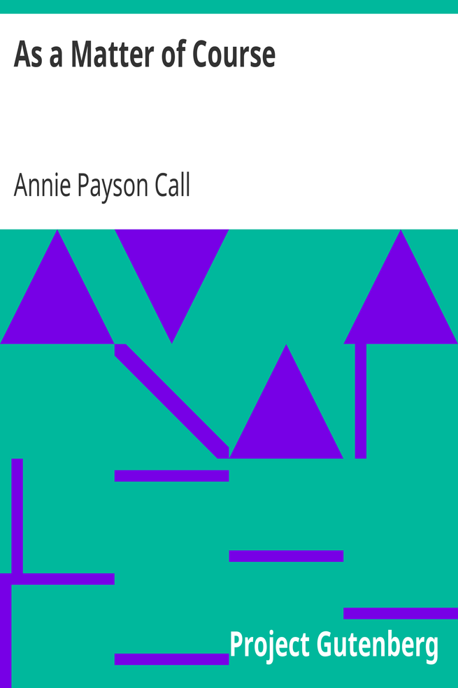 As a Matter of Course cover