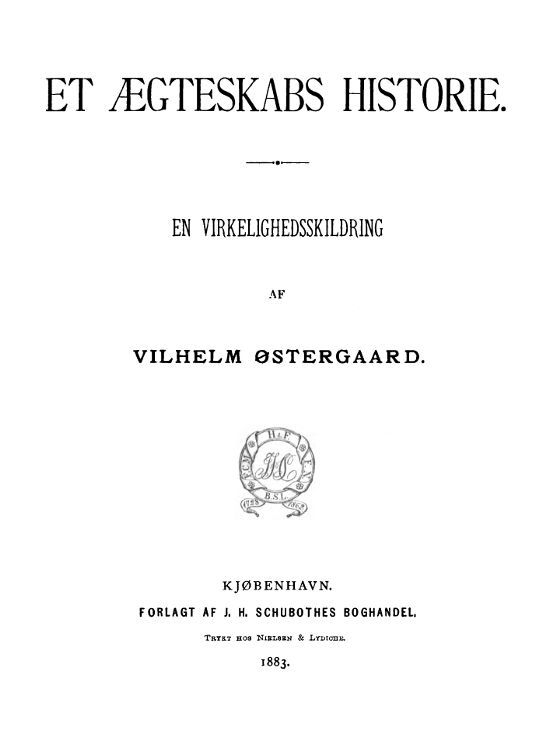 Et Ægteskabs Historie: En Virkelighedsskildring cover