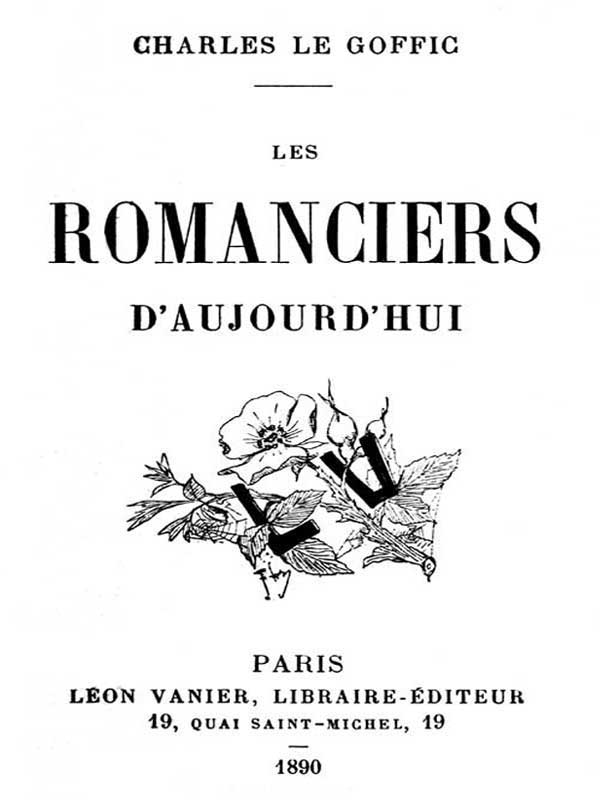 Les Romanciers d'Aujourd'hui cover