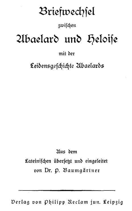 Briefwechsel zwischen Abaelard und Heloise, mit der Leidensgeschichte Abaelards cover