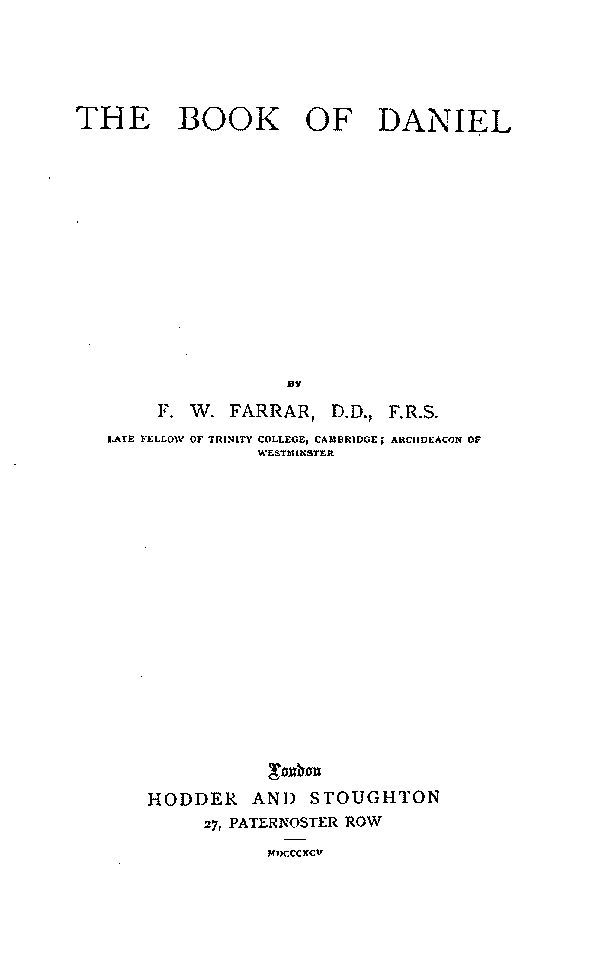 The Expositor's Bible: The Book of Daniel cover