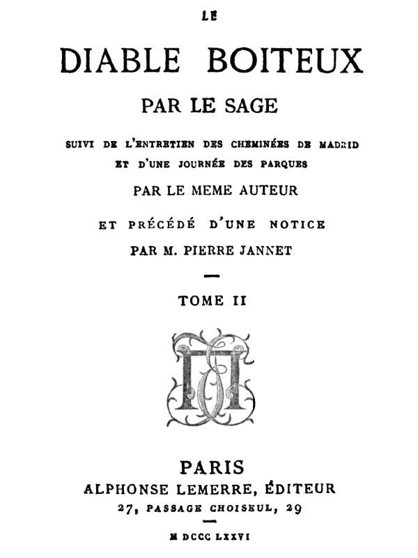 Le diable boiteux, tome II cover