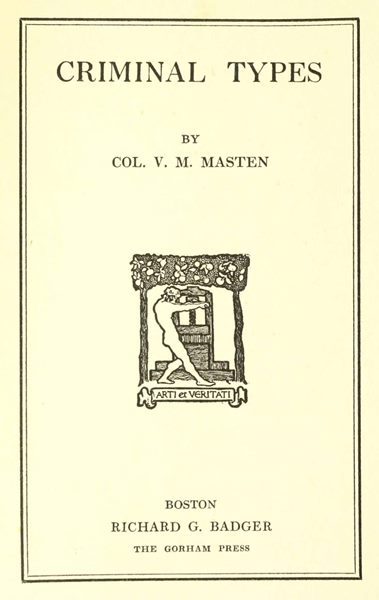 Criminal Types cover