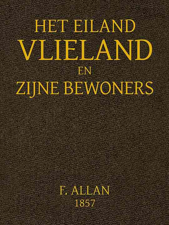 Het Eiland Vlieland en Zijne Bewoners cover