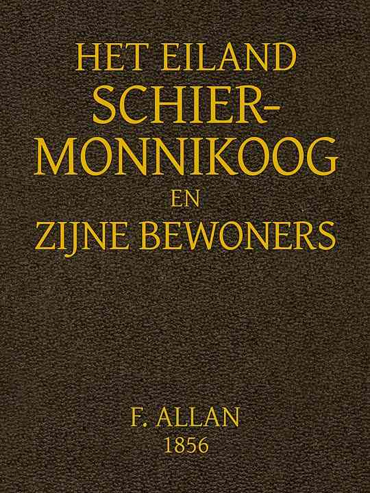 Het Eiland Schiermonnikoog en Zijne Bewoners cover