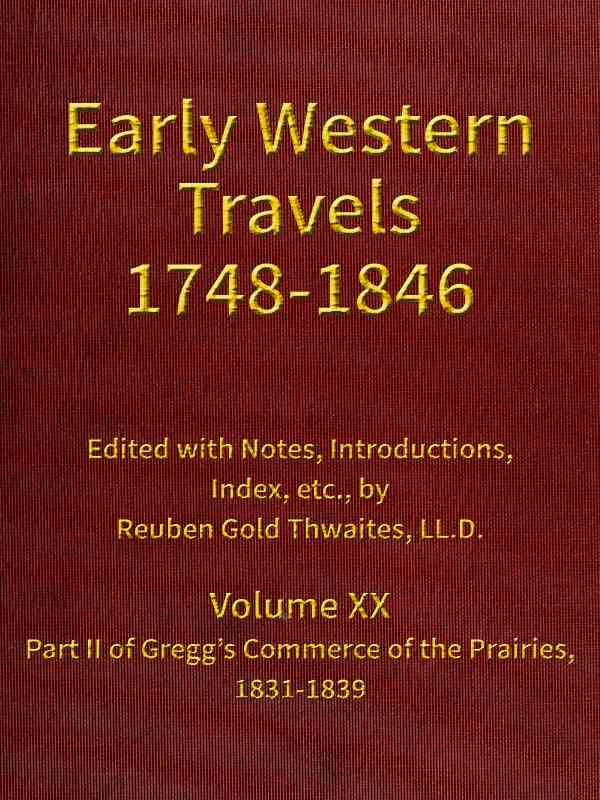 Gregg's Commerce of the Prairies, 1831-1839, part 2 cover