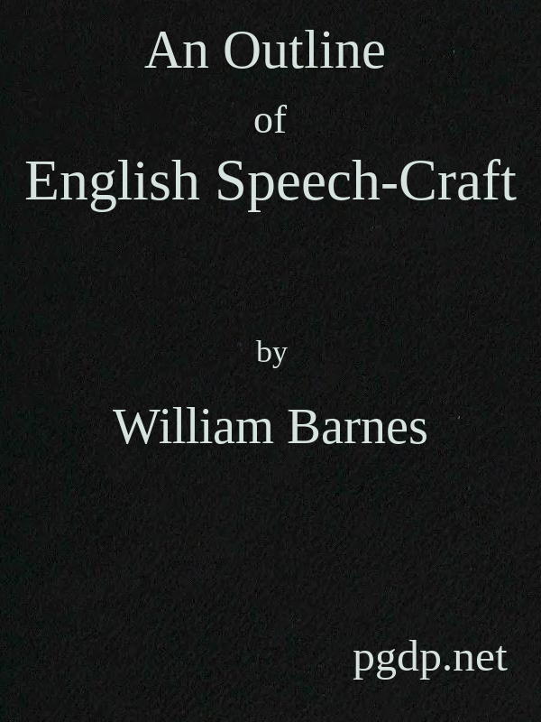 An Outline of English Speech-craft cover