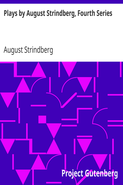 Plays by August Strindberg, Fourth Series cover