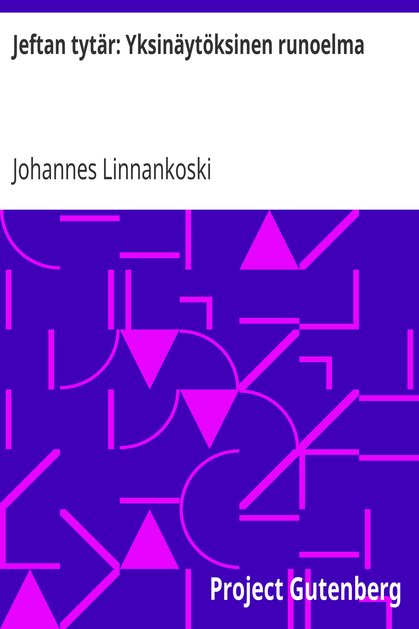 Jeftan tytär: Yksinäytöksinen runoelma cover