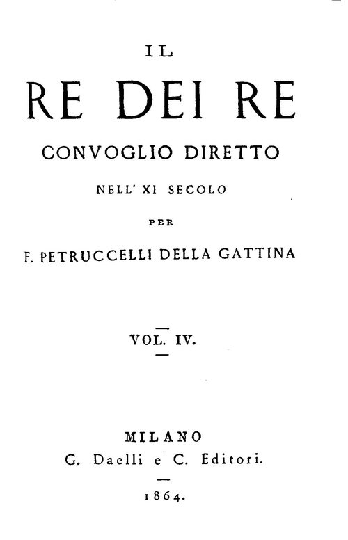 Il re dei re, vol. 4 / Convoglio diretto nell'XI secolo cover