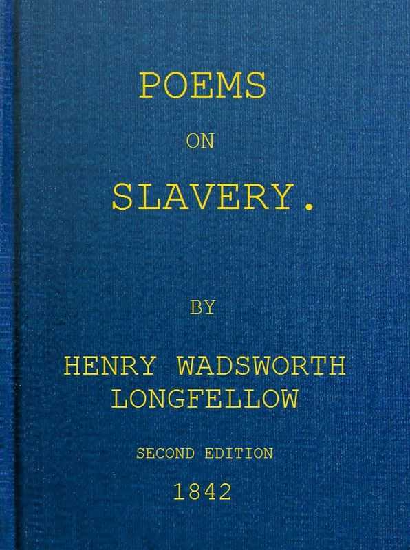 Poems on Slavery cover