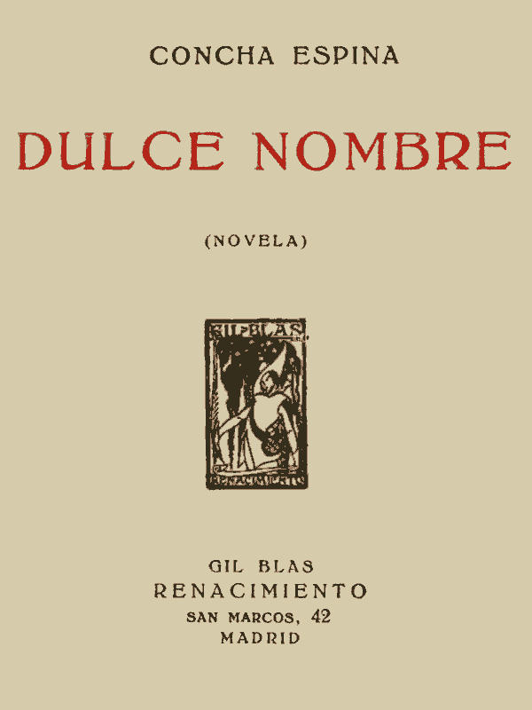 Dulce Nombre (Novela) cover