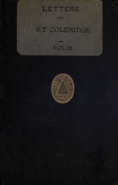 Letters of Samuel Taylor Coleridge, Vol. 2 (of 2) cover