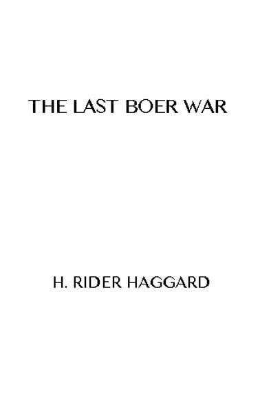 The Last Boer War cover