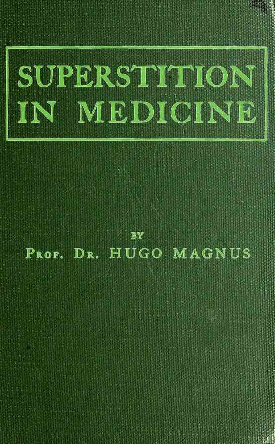 Superstition in Medicine cover