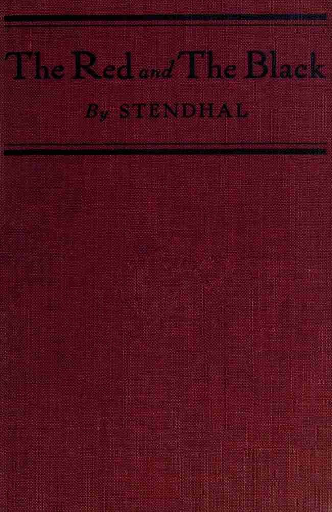 The Red and the Black: A Chronicle of 1830 cover