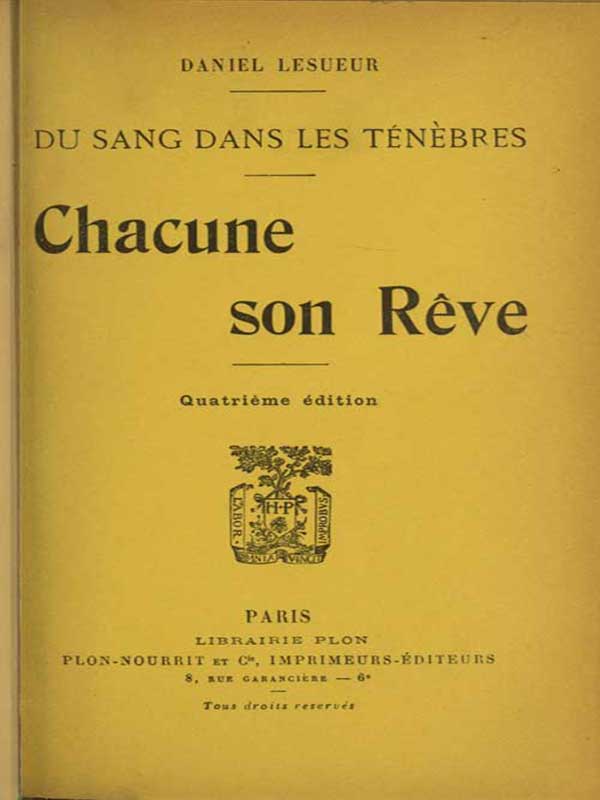 Chacune son Rêve cover