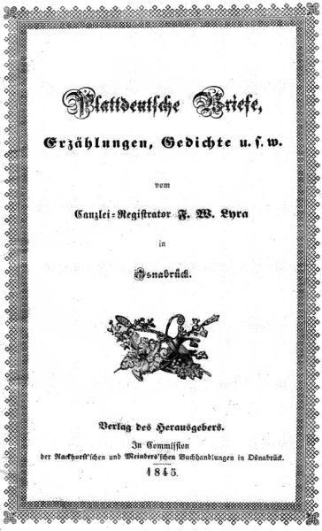 Plattdeutsche Briefe, Erzählungen und Gedichte / mit besonderer Rücksicht auf Sprichwörter und eigenthümliche Redensarten des Landvolks in Westphalen cover