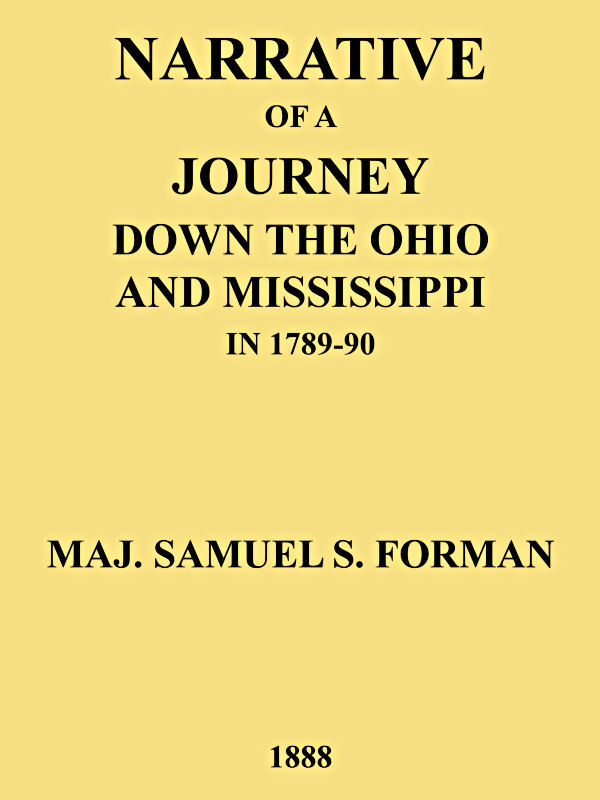Narrative of a Journey Down the Ohio and Mississippi in 1789-90 cover