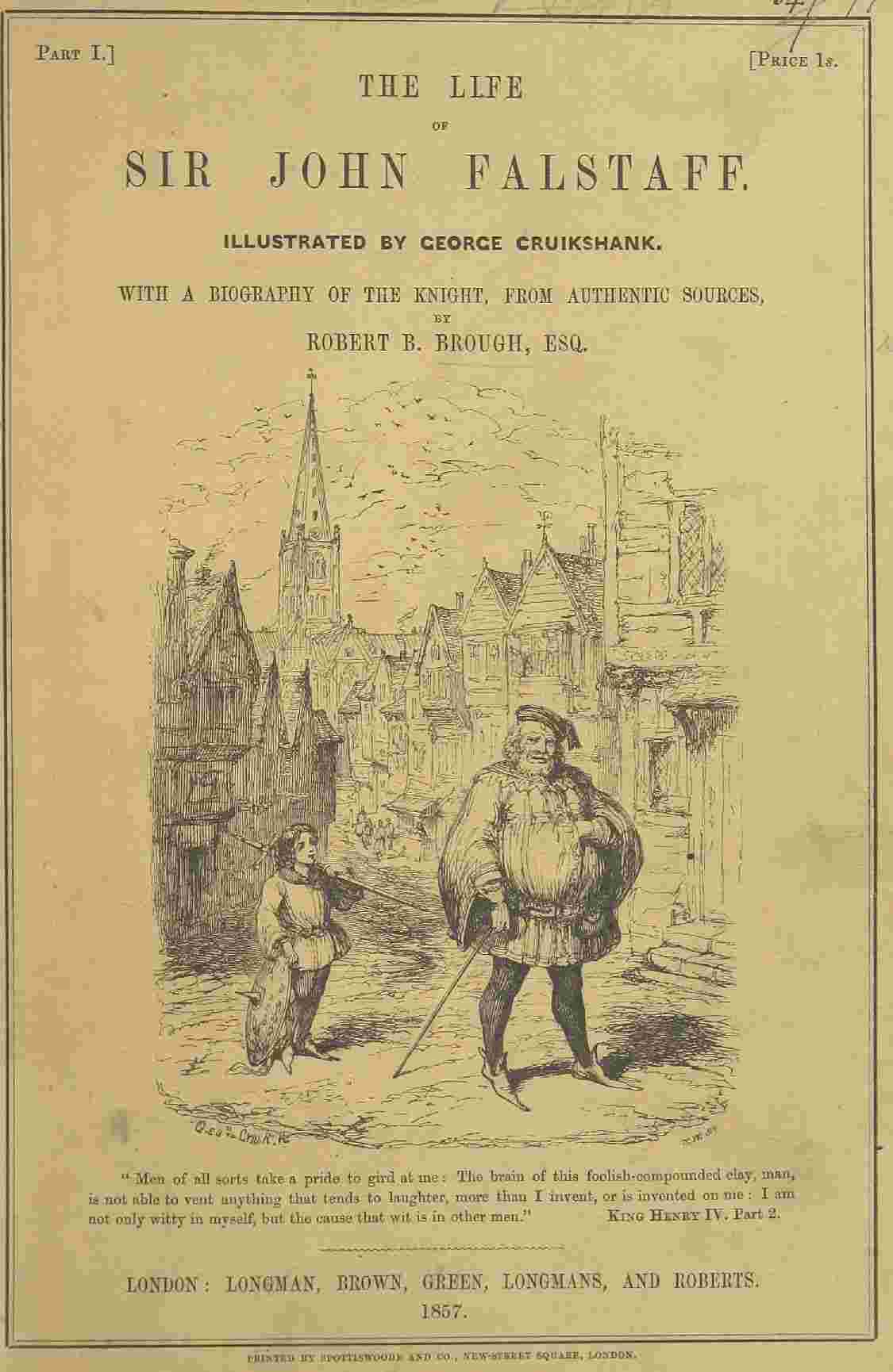 The Life of Sir John Falstaff cover