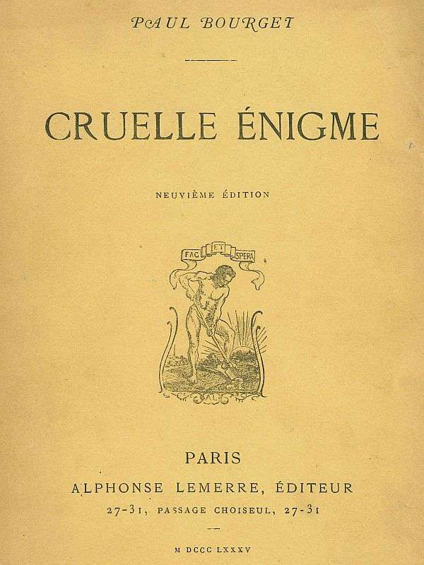 Cruelle Énigme cover