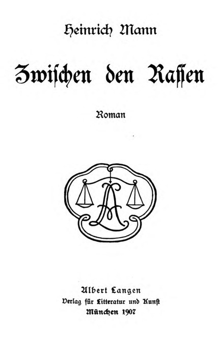 Zwischen den Rassen: Roman cover