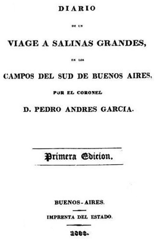 Diario de un viage a Salinas Grandes, en los campos del sud de Buenos Aires cover