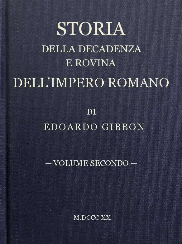 Storia della decadenza e rovina dell'impero romano, volume 02 cover
