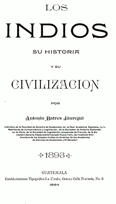 Los Indios, su Historia y su Civilización cover
