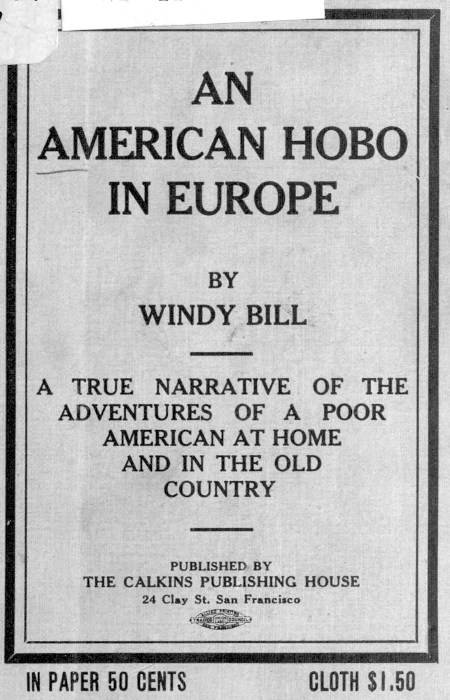 An American Hobo in Europe / A True Narrative of the Adventures of a Poor American at Home and in the Old Country cover