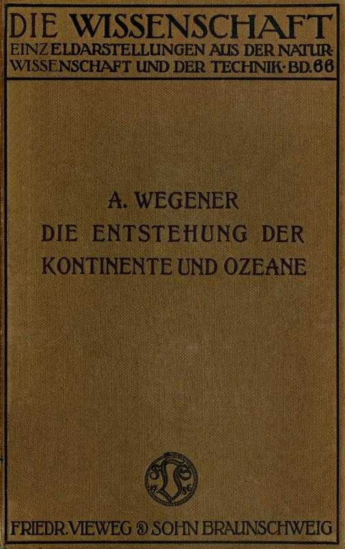 Die Entstehung der Kontinente und Ozeane cover