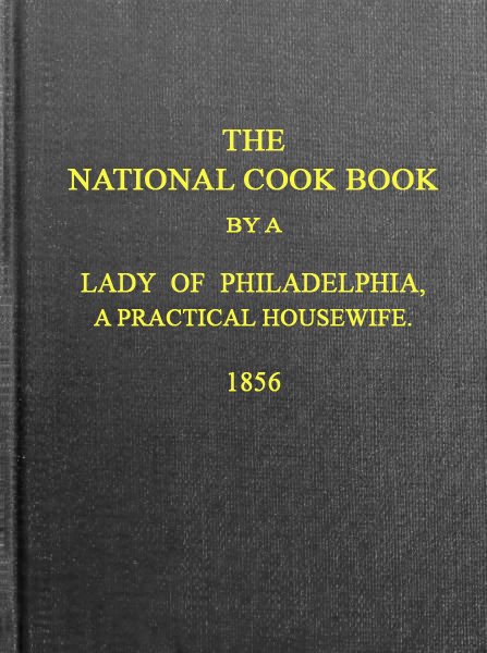 The National Cook Book, 9th ed. cover