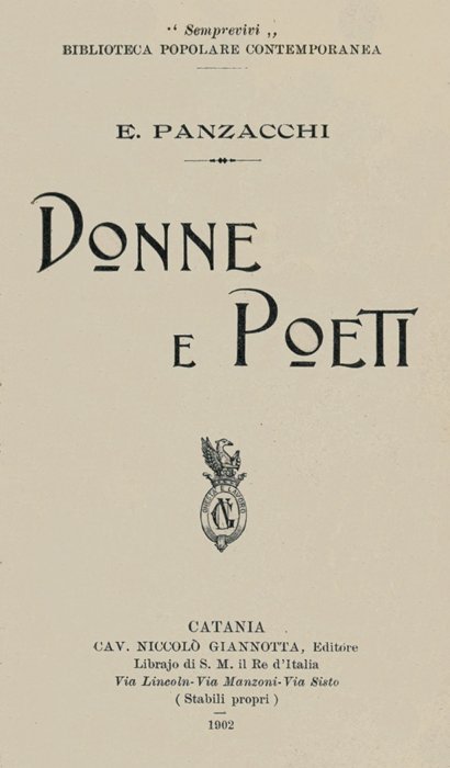 Donne e poeti cover